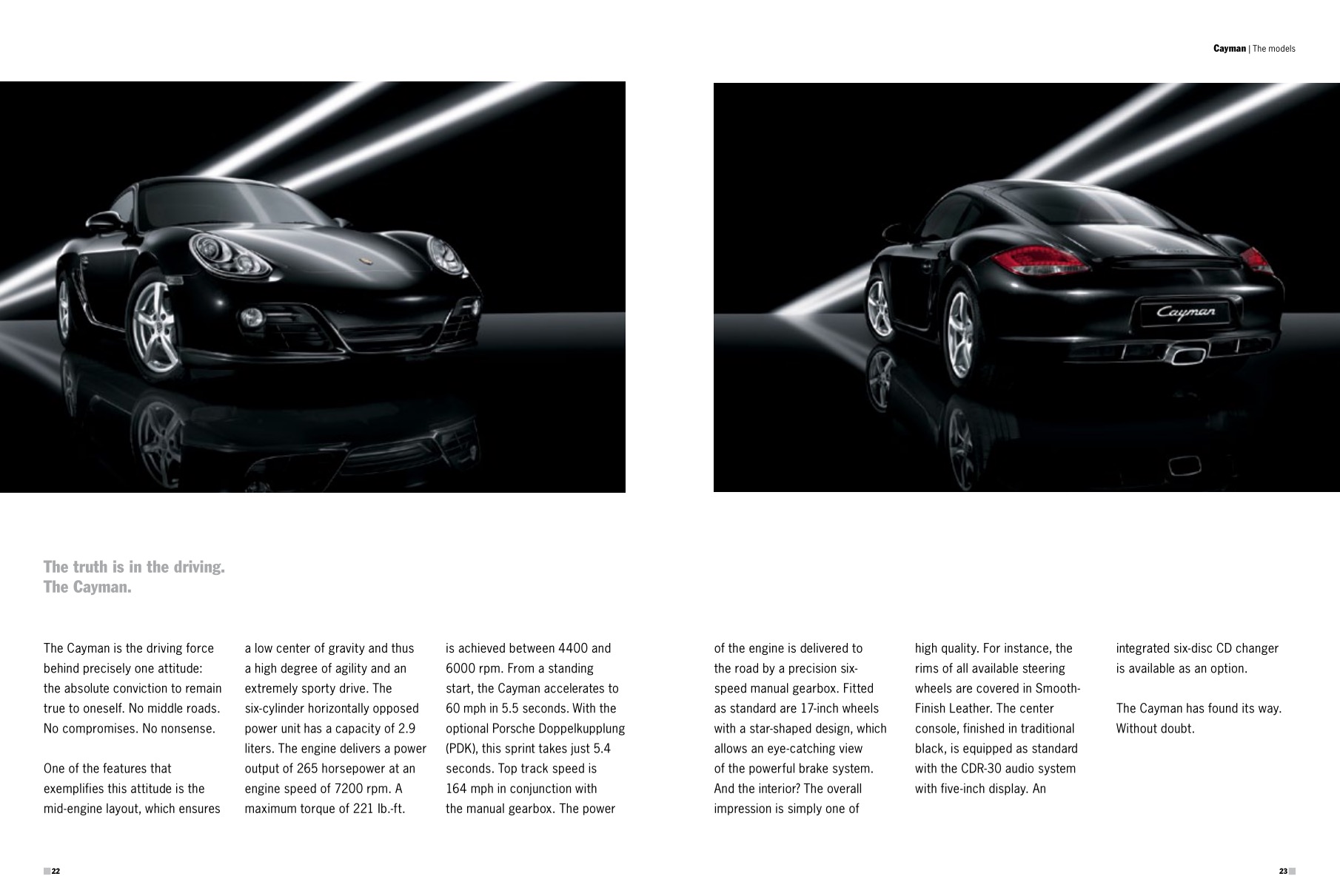 2012 Porsche Cayman Brochure Page 53